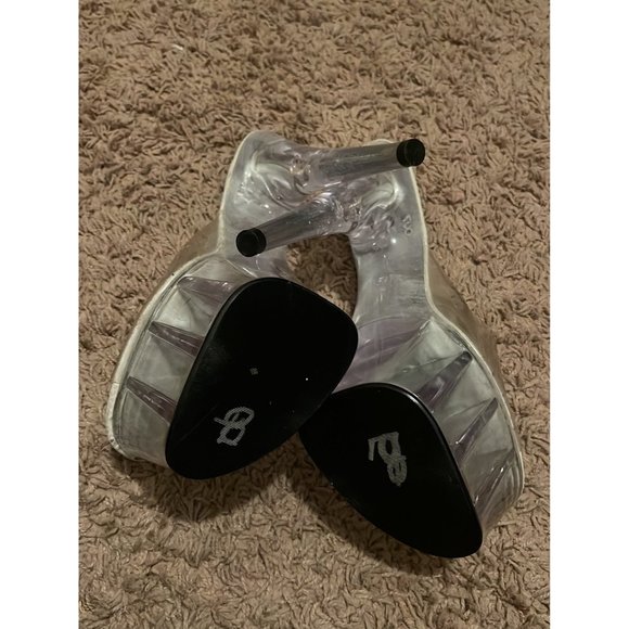 Stylish Clear Platform Heels - Picture 6 of 8